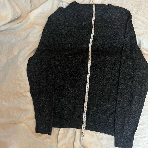 J Crew Mens Pullover Sweater Crewneck Long Sleeve Dark Gray Size Large - Picture 8 of 8